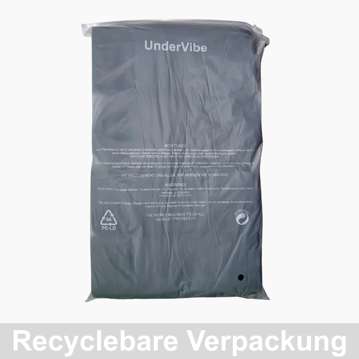 4er Pack UnderVibe Lange Boxershorts Schwarz