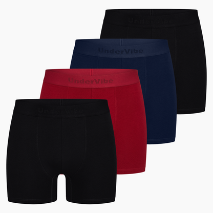 4er Pack UnderVibe Lange Boxershorts