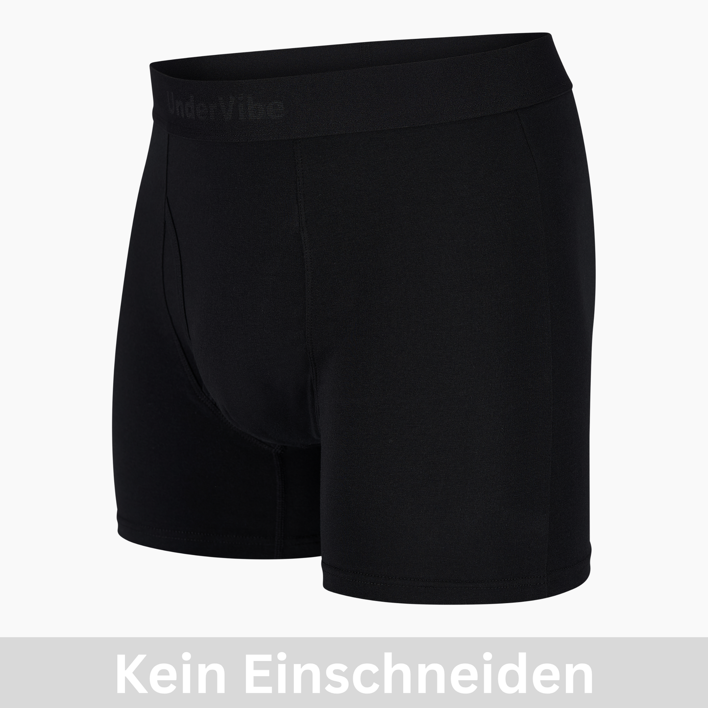 4er Pack UnderVibe Lange Retro Boxershorts Schwarz